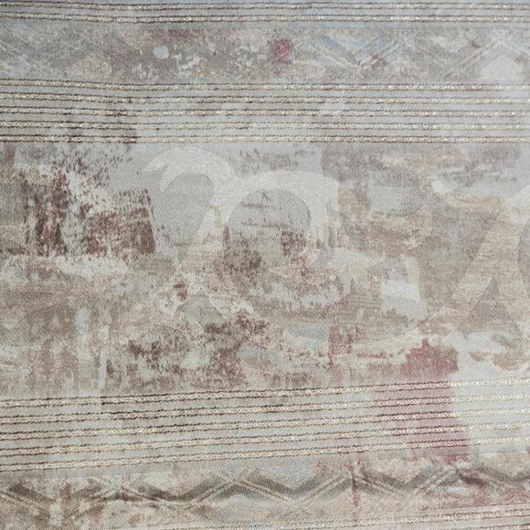 Tan/Brown/Mauve Rod Pocket Curtains - Picture 3 of 6